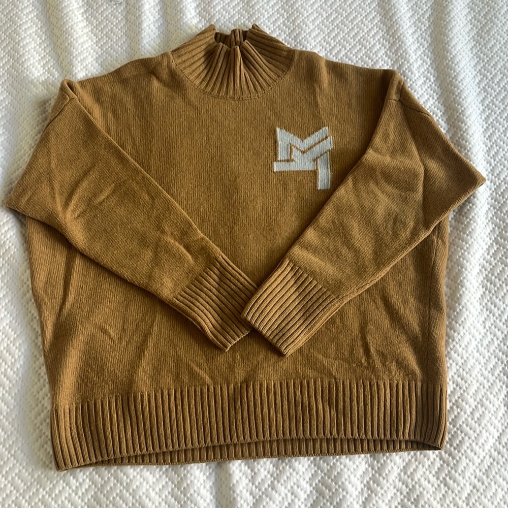 BLACK FRIDAY SALE! Maison Kitsuné oversized turtleneck merino sweater